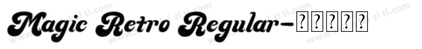 Magic Retro Regular字体转换